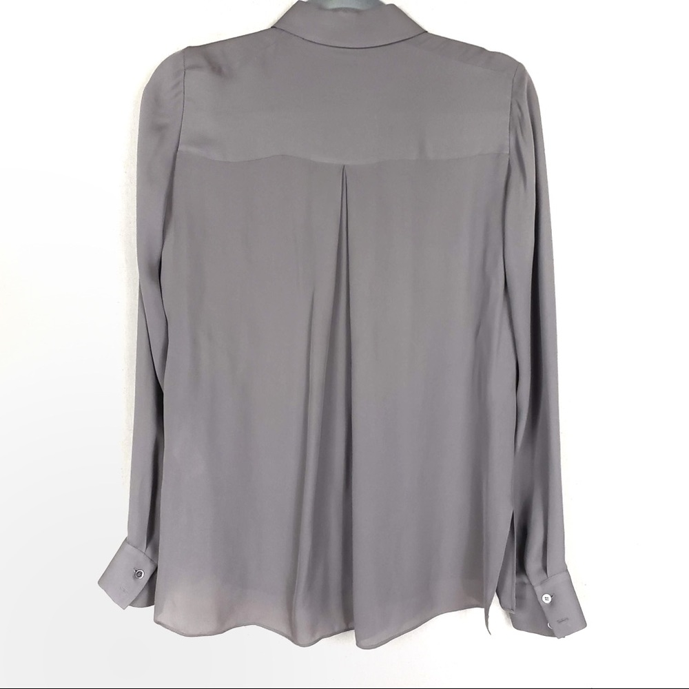 Vince. Collared Concealed Placket Button Up Shirt - image 5